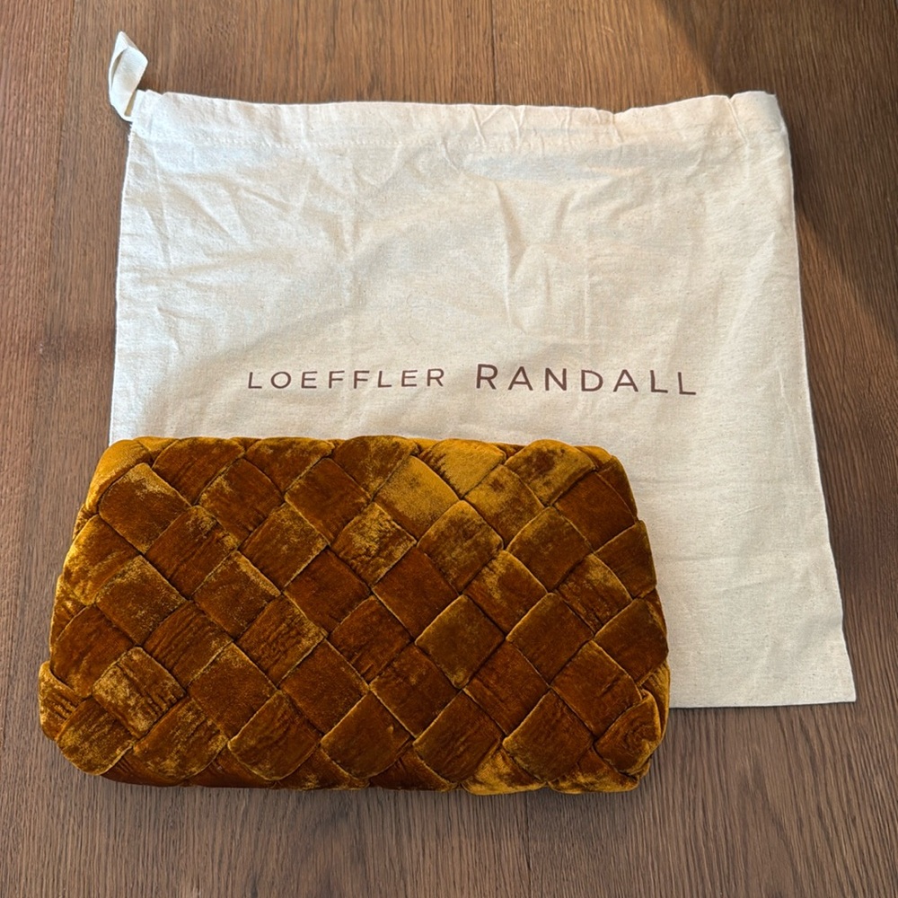 Loeffler Randall Aviva Woven Velvet Clutch